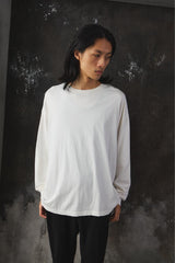 YOKE Cotton Long Sleeve T-Shirt Off White 日本設計師品牌 棉質米白色長袖 T 恤