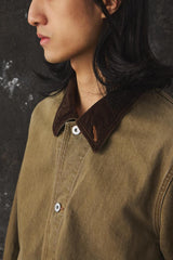 Saby WORKERS JACKET 13.5 oz Rope Dyeing Color Denim OW - BROWN 日本設計師品牌 染製丹寧工作外套