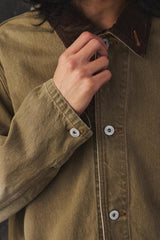 Saby WORKERS JACKET 13.5 oz Rope Dyeing Color Denim OW - BROWN 日本設計師品牌 染製丹寧工作外套