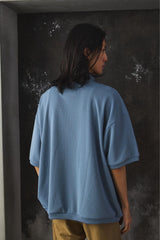 UNTRACE 25SS 268 POLO SHIRT SSL AIR FORCE BLUE 日本設計師品牌 寬幅厚磅POLO衫