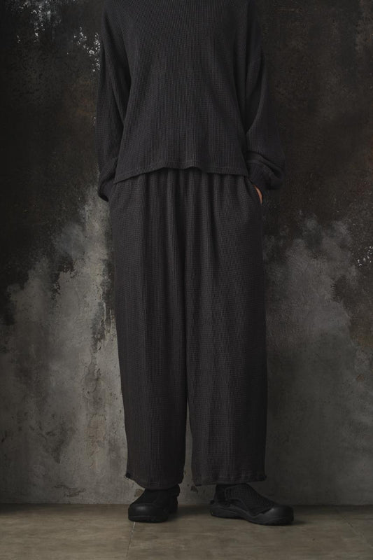 refomed AZEAMI THERMAL PANTS 日本設計師品牌 華格夫鬆緊休閒長褲 炭灰色