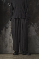 refomed AZEAMI THERMAL PANTS 日本設計師品牌 華格夫鬆緊休閒長褲 炭灰色