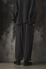 refomed AZEAMI THERMAL PANTS 日本設計師品牌 華格夫鬆緊休閒長褲 炭灰色