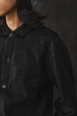 Professor E. Forgotten Materials Leather Shirt