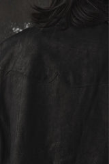 Professor E. Forgotten Materials Leather Shirt