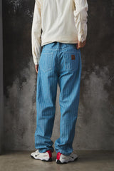 Carhartt WIP Menard Pant - Blue Rinsed 寬版單褶丹寧工裝褲 (原色/深藍刷洗)