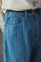 Carhartt WIP Menard Pant - Blue Rinsed 寬版單褶丹寧工裝褲 (原色/深藍刷洗)