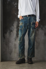 1940s USA 11oz Distressed Triple Stitch Work Pants 40年代美國製 11盎司三道車縫舊化工作褲