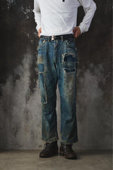 1940s USA 11oz Distressed Triple Stitch Work Pants 40年代美國製 11盎司三道車縫舊化工作褲