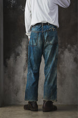1940s USA 11oz Distressed Triple Stitch Work Pants 40年代美國製 11盎司三道車縫舊化工作褲