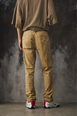 Ralph Lauren Polo Stretch Straight-Fit Skull Crossbones Embroidery Chino Pants