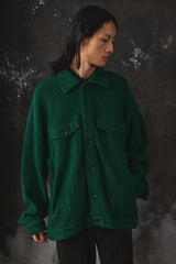 MY BEAUTIFUL LANDLET WATER KNIT JACKET 日本設計師品牌 特殊針織拉格蘭袖超大廓形夾克