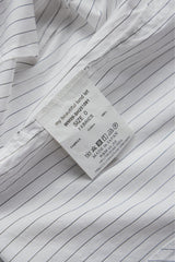 My Beautiful Landlet POPLIN STRIPED SLEEVE SHIRT -White日本設計師品牌 府綢條紋寬幅短袖襯衫