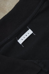 Name Indian Cotton Kanoko Big Polo Shirt Black 日本時尚品牌 黑色棉質鹿子織開襟短袖 紅白條紋下擺
