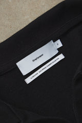 Graphpaper Cotton Pique Jersey S/S Skipper Polo Shirt 黑色寬鬆落肩Polo杉