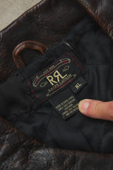 Ralph Lauren Double RL RRL 1993’s Vintage Leather Jacket 復古真皮夾克