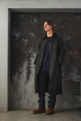 Barbour OS Wax Burghley Jacket 寬版油布長版大衣 全新