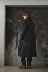 Barbour OS Wax Burghley Jacket 寬版油布長版大衣 全新