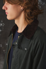 Barbour OS Wax Burghley Jacket 寬版油布長版大衣 全新