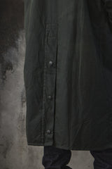 Barbour OS Wax Burghley Jacket 寬版油布長版大衣 全新