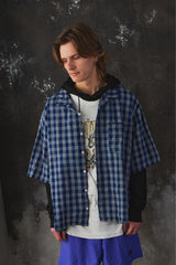 Porter Classic PALAKA SHORT SLEEVE SHIRT - INDIGO