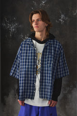 Porter Classic PALAKA SHORT SLEEVE SHIRT - INDIGO