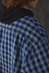 Porter Classic PALAKA SHORT SLEEVE SHIRT - INDIGO