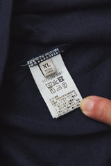 UNITED ARROWS OrganicCotton Narrow Binder T-SHIRT 藍色有機棉窄邊滾領短T