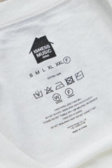 ISNESS MUSIC - Coastlines T-SHIRT with cassette tape 日本設計師品牌 白色專輯封面寬鬆短T