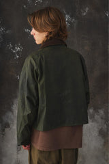 Barbour Spey Wax Jacket - Dark Olive 短版油蠟布夾克 深色