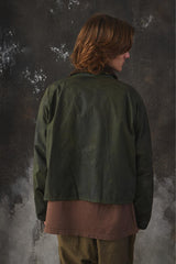Barbour Spey Wax Jacket - Dark Olive 短版油蠟布夾克 深色