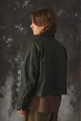 Barbour Spey Wax Jacket - Dark Olive 短版油蠟布夾克 深色