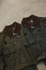 Barbour Spey Wax Jacket - Dark Olive 短版油蠟布夾克 深色