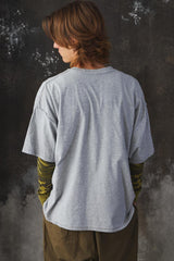 ISNESS MUSIC - Techno T-Shirt 日本設計師品牌 寬鬆落肩印花短袖上衣