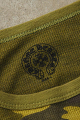 Chrome Hearts Womens Camo Thermal Long Sleeve T-Shirt 克羅心女款迷彩華夫格長袖上衣