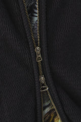 Old Joe Brand WAVY RIB TRAINING Jacket 日本設計師品牌 黑色波浪羅紋針織夾克