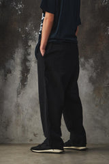 Needles - Raw Edge Trouser W/L Herringbone - Black 羊毛混紡抽鬚邊長褲
