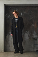 REGULATION Yohji Yamamoto - Wool Gabardine Doctor Jacket 山本耀司 黑色羊毛醫生夾克