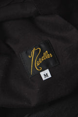 Needles - Raw Edge Trouser W/L Herringbone - Black 羊毛混紡抽鬚邊長褲