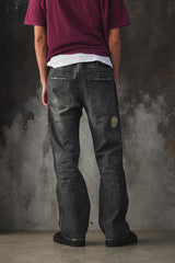 Number (N)ine AW04 "Give Peace a Chance" Patchwork Distressed Denim 宮下貴裕 破壞貼布牛仔褲