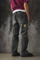 Number (N)ine AW04 "Give Peace a Chance" Patchwork Distressed Denim 宮下貴裕 破壞貼布牛仔褲
