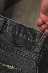 Number (N)ine AW04 "Give Peace a Chance" Patchwork Distressed Denim 宮下貴裕 破壞貼布牛仔褲