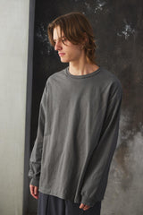 Confect Cotton Brushed Crew Neck L/S T-Shirt 日本設計師品牌 棉麻混紡落肩圓領長袖上衣