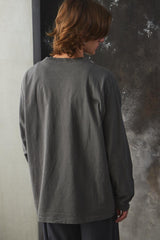 Confect Cotton Brushed Crew Neck L/S T-Shirt 日本設計師品牌 棉麻混紡落肩圓領長袖上衣