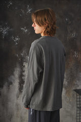 Confect Cotton Brushed Crew Neck L/S T-Shirt 日本設計師品牌 棉麻混紡落肩圓領長袖上衣