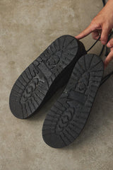 Marsell Pallottola Pomice Reversed Leather Derby Shoes 意大利工匠品牌 黑色麂皮密集綁帶德比鞋