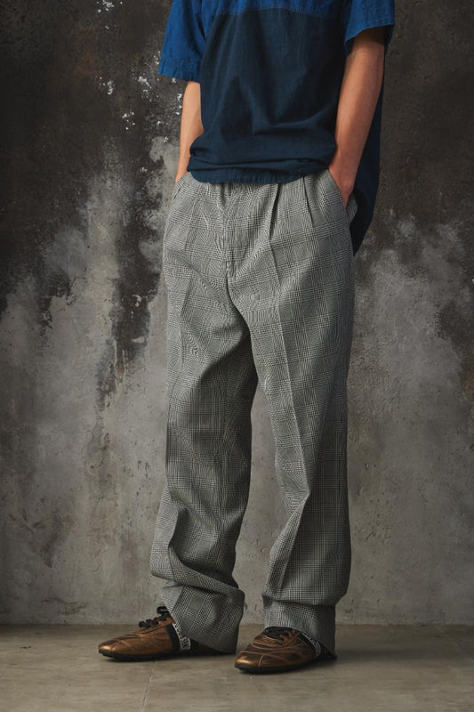 Vintage Glen Plaid Dress Pants 灰色千鳥格紋西裝長褲 日本製