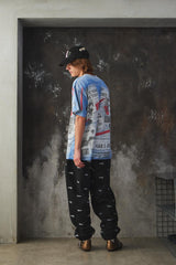 Vintage 90s Los Angeles Dodgers "Front Pages" All Over Print T-Shirt 90年代 洛杉磯道奇隊「報紙頭版」滿版印花古著短T
