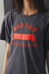 80s Champion Reversible "Red Oak Physical Education" Graphic Tee 美製雙面穿字母印花 T