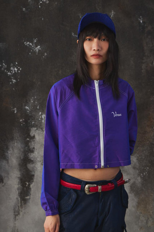 90s Venus Retro Nylon Cropped Windbreaker 90年代美國製復古短版尼龍運動外套